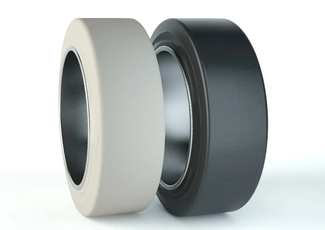 Pneus cushion preto e não marcante para empilhadeira